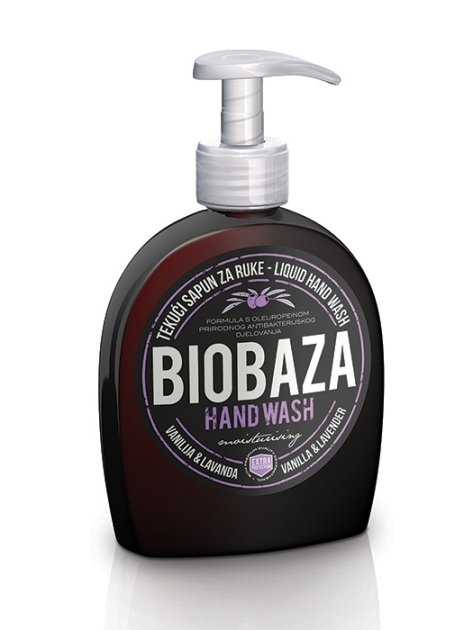 BIOBAZA Sapun lichid natural cu vanilie si lavanda, 300 ml