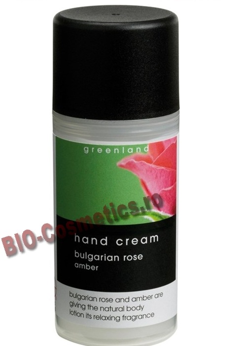 GREENLAND Crema de maini Bulgarian Rose - Amber