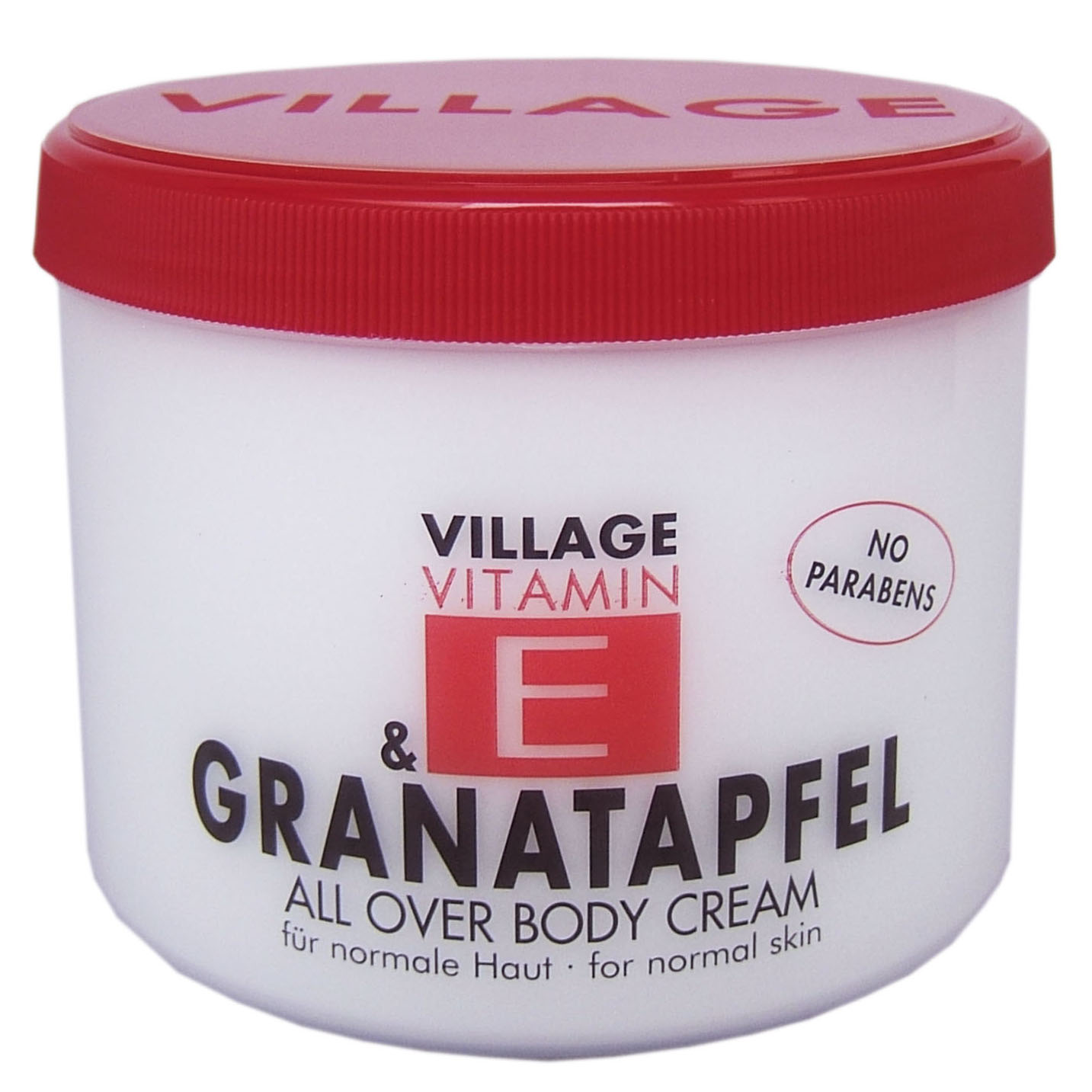 Village Crema de corp cu Vitamina E si rodie, 500 ml 