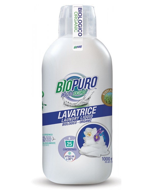 BioPuro Detergent hipoalergen rufe albe, orchidee si iris, 25 spalari