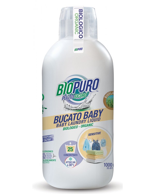 BioPuro Detergent hipoalergen bebelusi, fara parfum, 25 spalari
