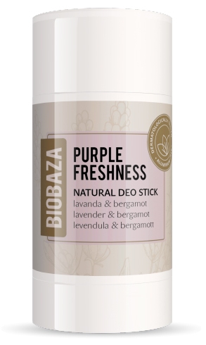 BIOBAZA Deodorant stick natural Purple Freshness, lavanda si bergamot