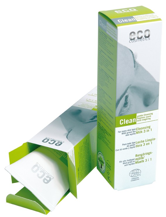 ECO COSMETICS Demachiant bio 3 in 1 cu ceai verde, pentru toate tipurile de ten