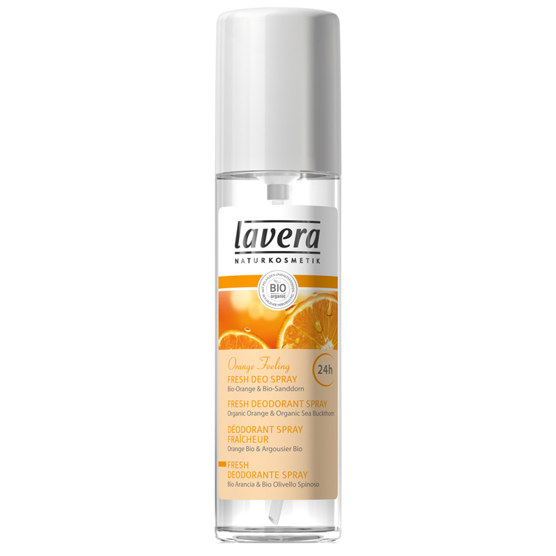 LAVERA Deodorant BIO spray Orange Feeling - aloe vera, catina, ulei de portocale