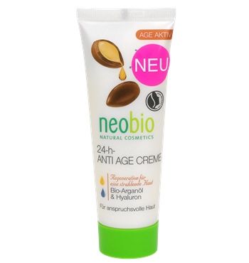 neobio Crema BIO regeneranta 24H cu ulei de argan si acid hialuronic