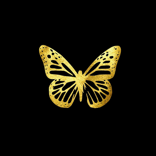 GoldSin Tattoos - Leuconoe Butterfly AUR 24K