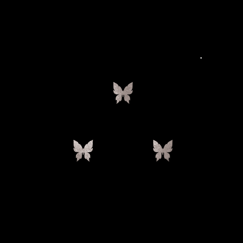 GoldSin Tattoos - 3 Little Butterflies ARGINT