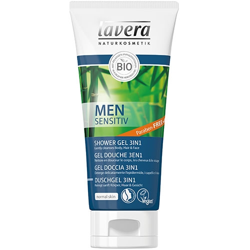 LAVERA 3 in 1 Sampon si gel de dus cu guarana MEN SENSITIV