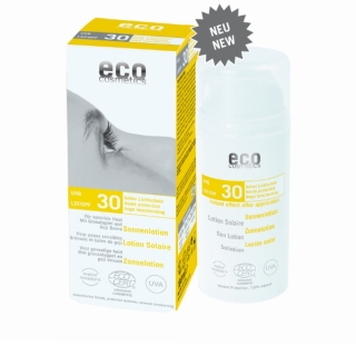 ECO COSMETICS - Lotiune fluida de protectie solara FPS 30 cu goji si rodie